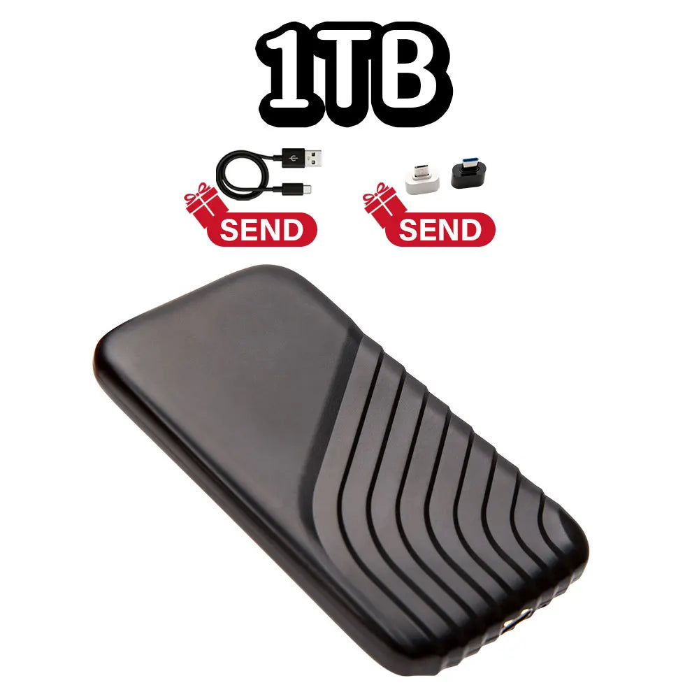 Portable Solid State Drive, brand new 16TB large capacity portable hard drive, external SSD USB3.1 suitable for laptops/MAC/PC