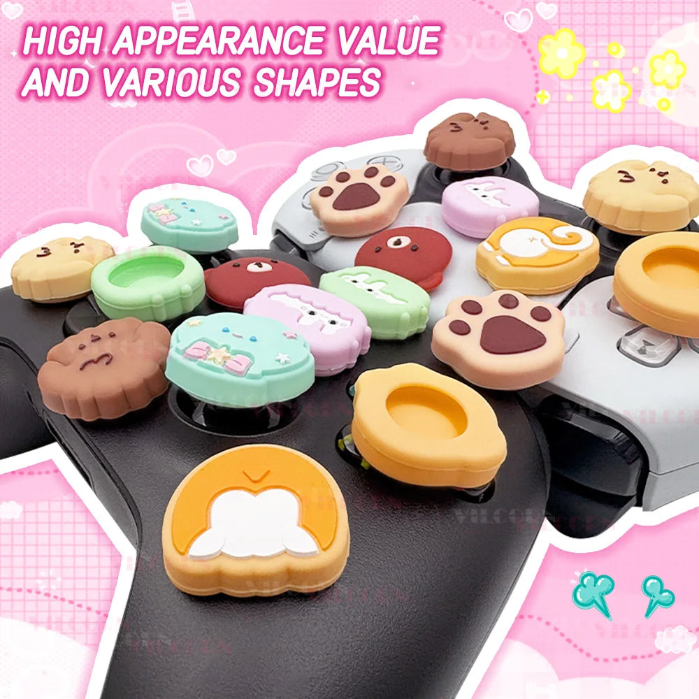 Patterned Thumb Grip Caps with Large Contact Area for Large Size Analog Sticks – Comfortable Joystick Cover for Switch2/PS5/Xbox