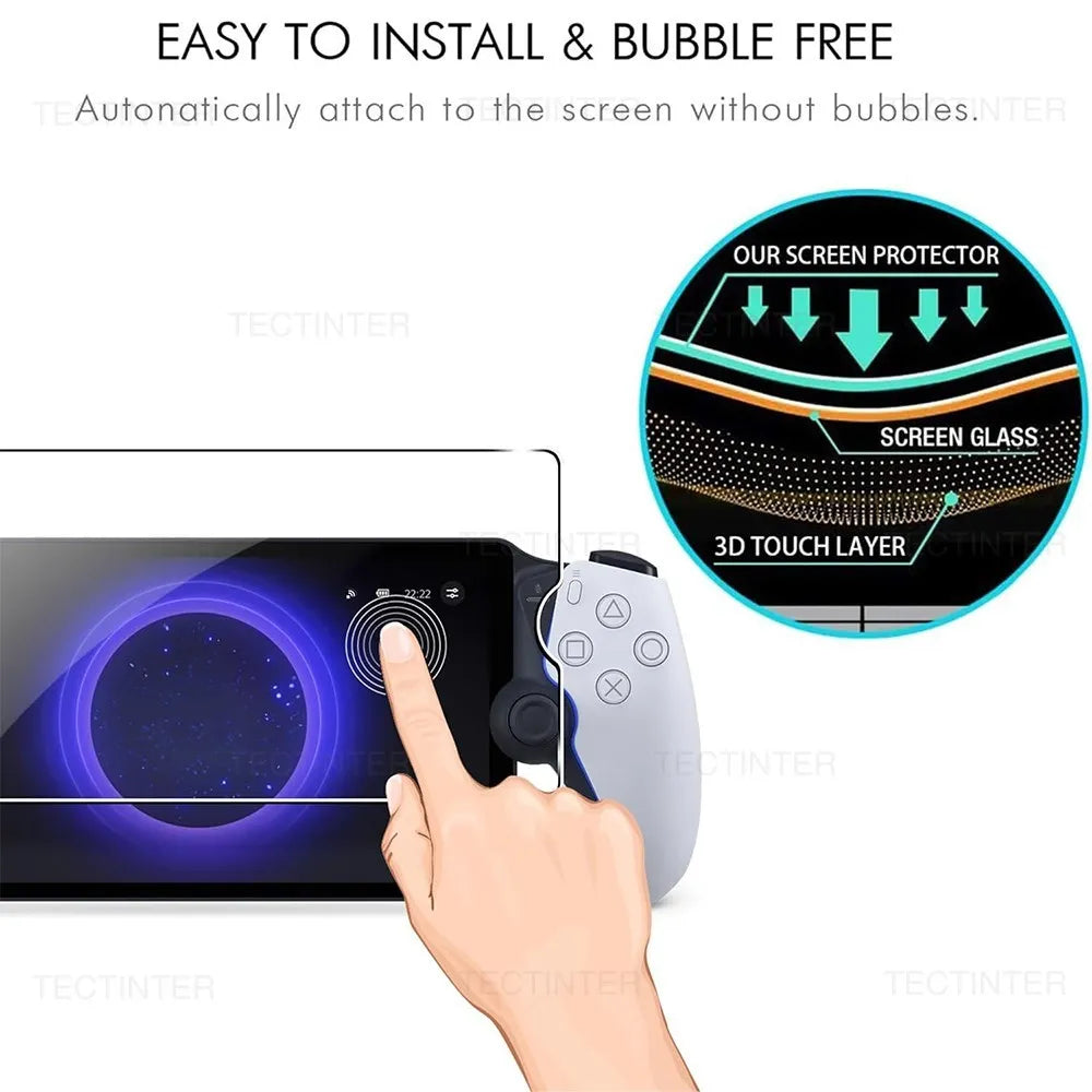 1/2Pcs Screen Protector Tempered Glass for Sony PlayStation PS5 Portal Handheld Anti-Scratch Protective Film Gaming Accessories