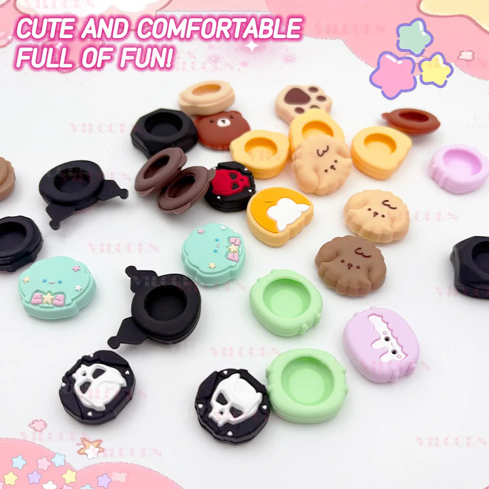 Patterned Thumb Grip Caps with Large Contact Area for Large Size Analog Sticks – Comfortable Joystick Cover for Switch2/PS5/Xbox