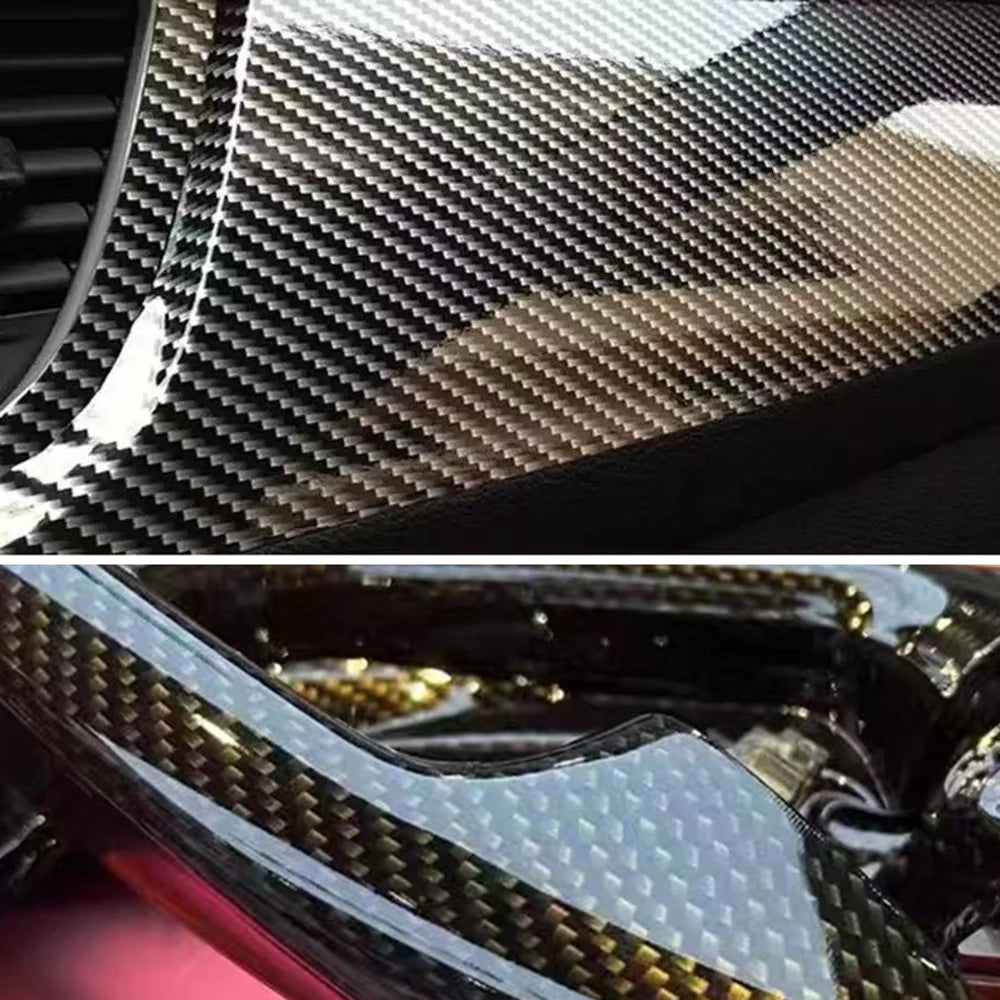 9D Carbon Fiber Wrap Waterproof Car Sticker Vinyl Car Tuning Motorcycle Stickers Glossy Matte Black Car Adhesive Vinyl Wrap Film