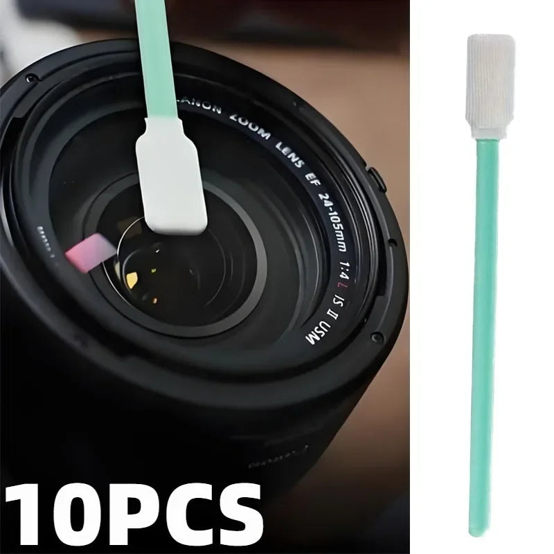10pcs Camera Cleaning Kit Full-Frame Digital Camera Sensors Cleaning Brush Wipes