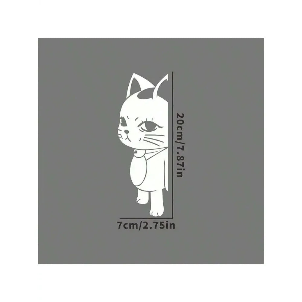 1 piece - A close-up view of a cat peeping. Vinyl sticker with patterns. For cars, water bottles and more decorations.
