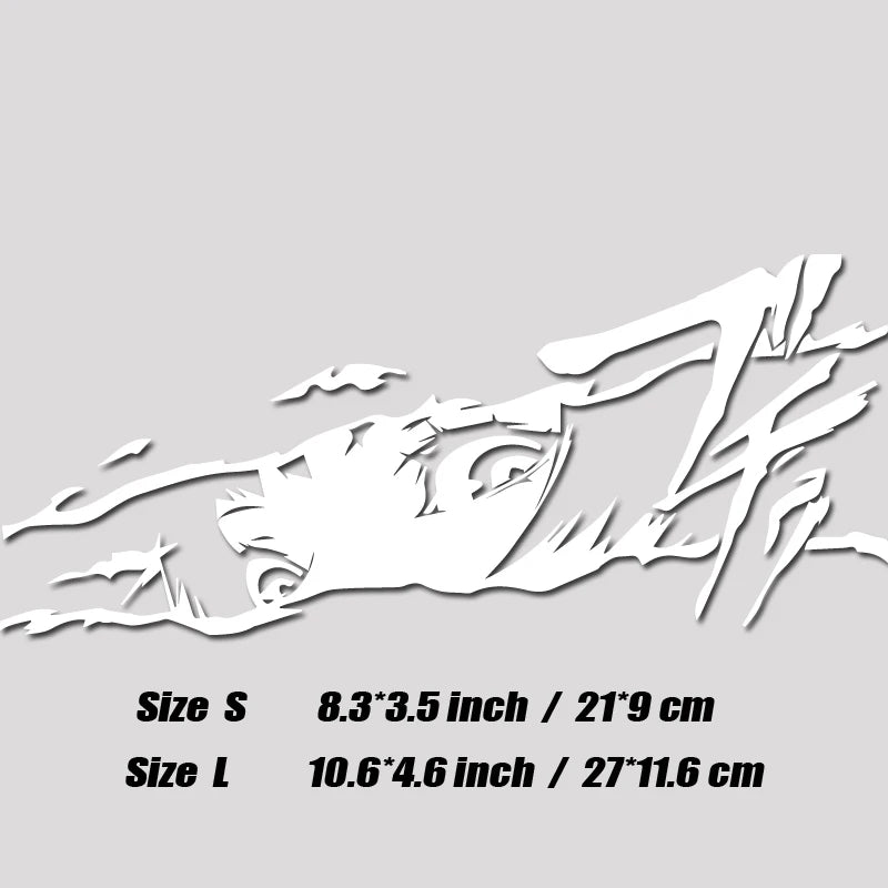 Girl's eyes anime decal,creative&fashion with high quality,good decorations for car truck &laptop,FOR ANIME FANS.