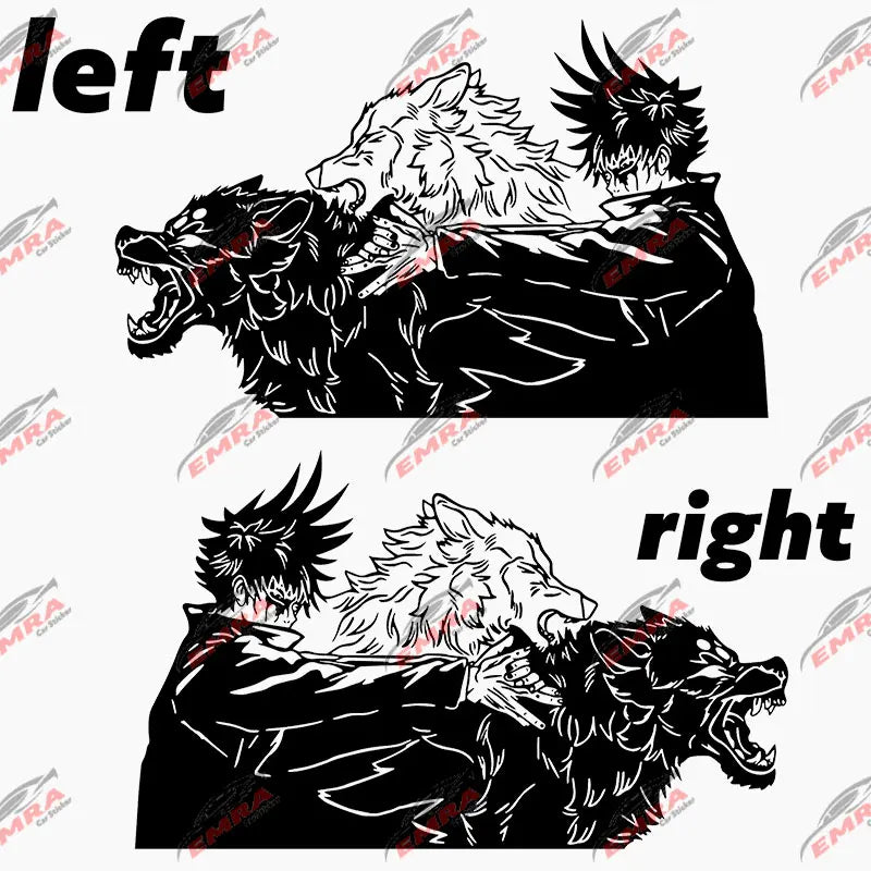 Large Anime Decal Graphic For Cars Sticker Decoration Side Hood Auto Parts Die Cutting Water Proof Vinyl Decals Accessories