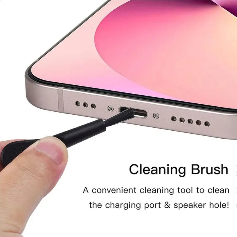 66PCS Mobile Phone Speaker Charging Port Cleaning Set Dust Plug for iPhone 17 16 14 Earphones Clean Kit Brush for Samsung Xiaomi