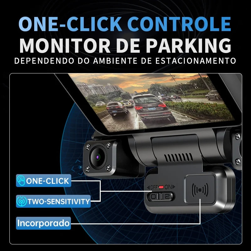 XUOIB 4CH GPS Dash Cam i9pro-wb Front 4K/2K+3*1080P for Car 360 DVR Camera 24H Parking Mode WiFi Video Recorder IR Night Vision