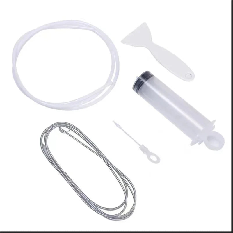 Clean Brush Kit for Refrigerator Drain Wash Brush Suction Syringe 1.5M Hose Fridge Drain Hole Cleaner Stick Dredge Tool
