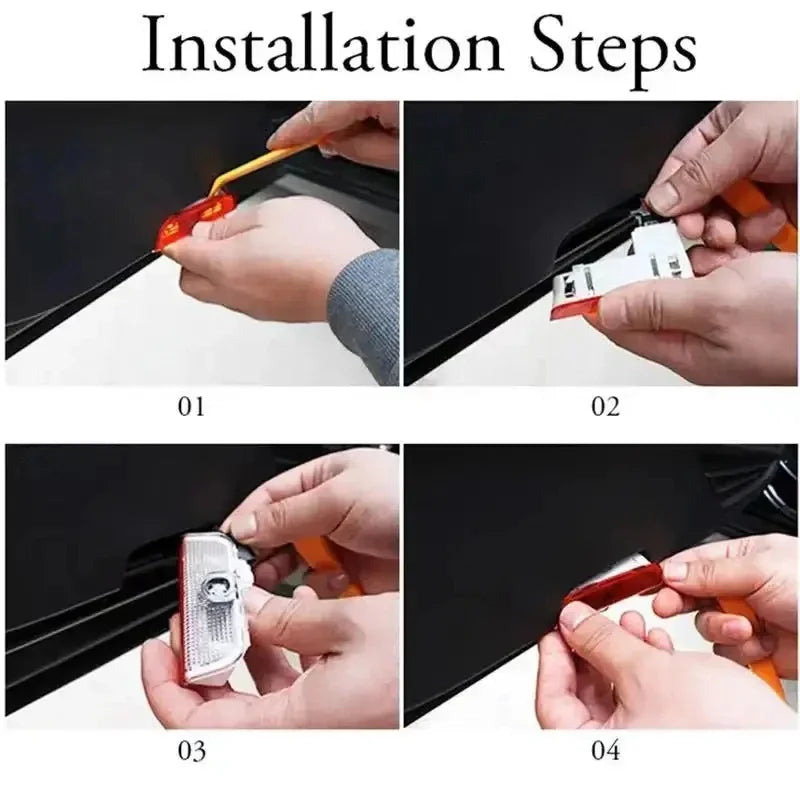 Car LED Door Logo Welcome Light Projector Lamps Accessories For VW GTI Scirocco Polo Golf Passat Tiguan Arteon Touran EOS CC