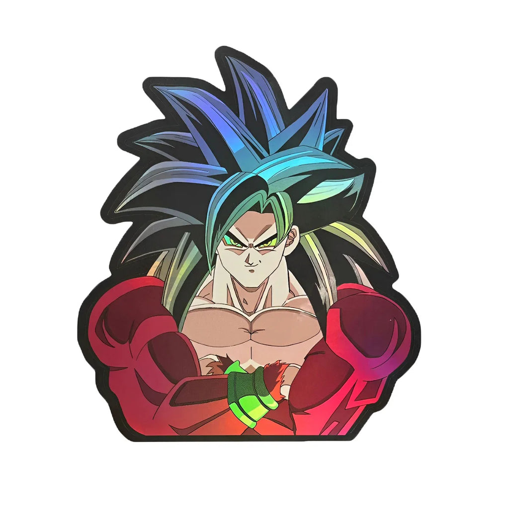Cartoon Holographic Anime Laser Stickers Motorcycle Anime Lenticular Car Window Sticker For Laptop Hot（25 designs）