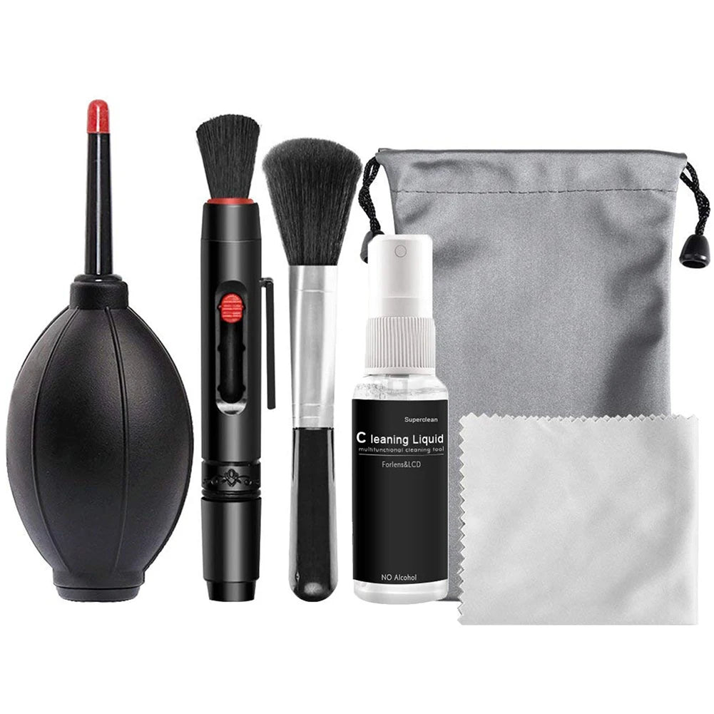 Camera Cleaning Kit, Lens & Sensor Cleaner Tools for DSLR SLR DV Mirrorless Camera, Compatible with Canon Nikon Sony Fujifilm
