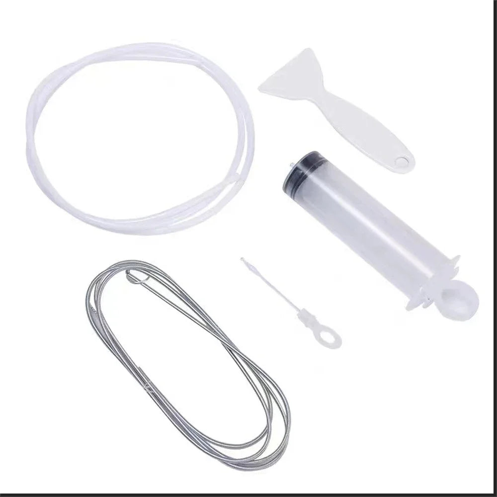 Clean Brush Kit for Refrigerator Drain Wash Brush Suction Syringe 1.5M Hose Fridge Drain Hole Cleaner Stick Dredge Tool